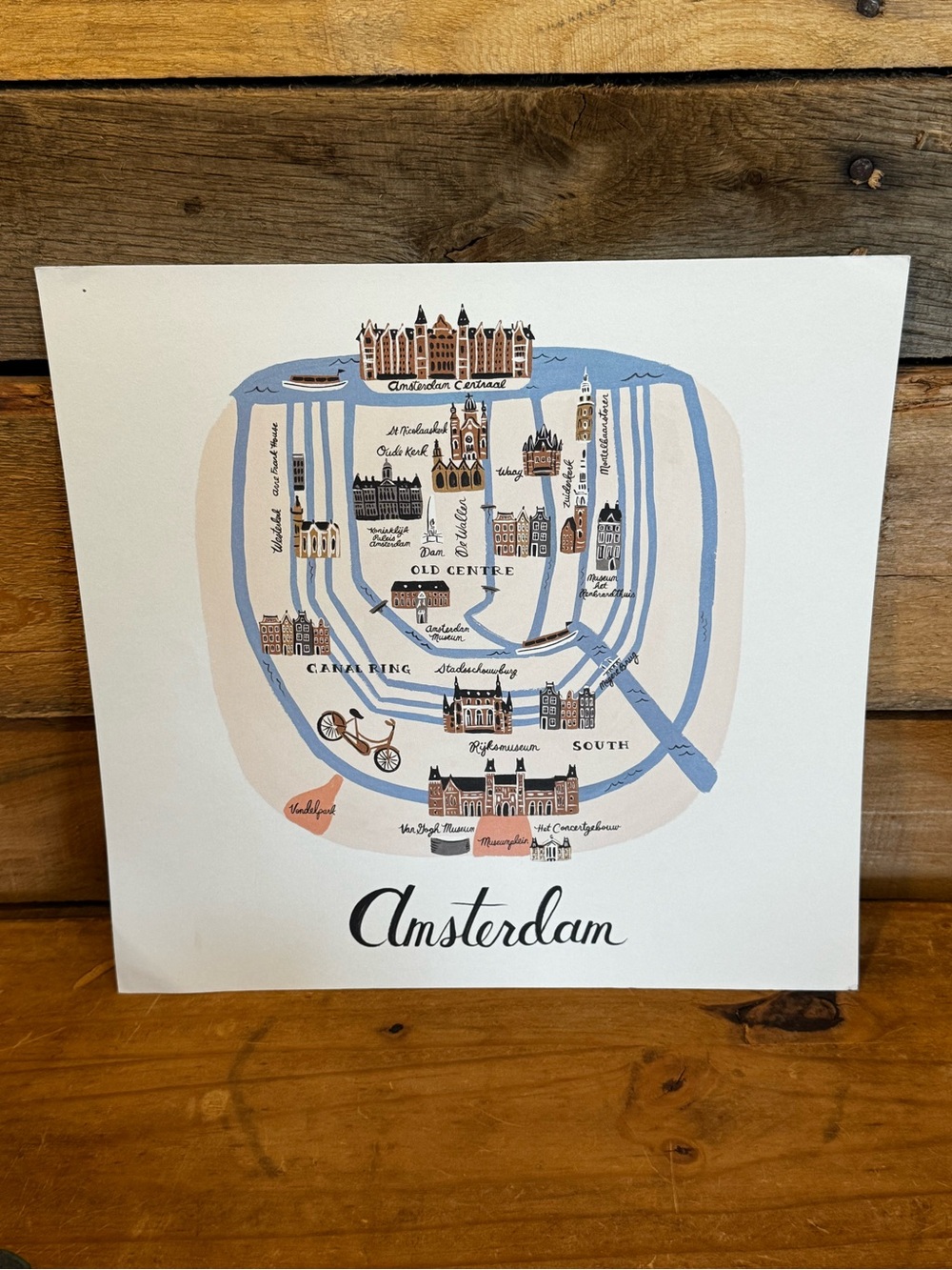 Rifle Paper Co. World Traveler Amsterdam Art Print – 11 x 10.5